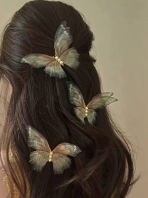 طباقات شعر فراشة حجم كبير